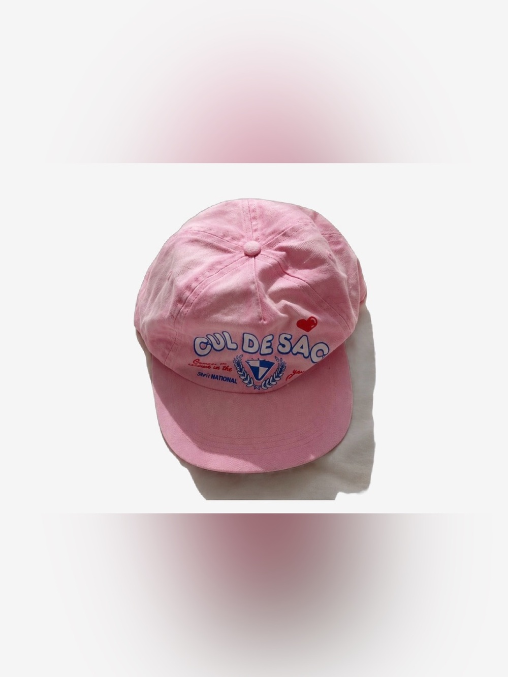 Urban Outfitters Pink Kids Cap with Playful Front Graphic